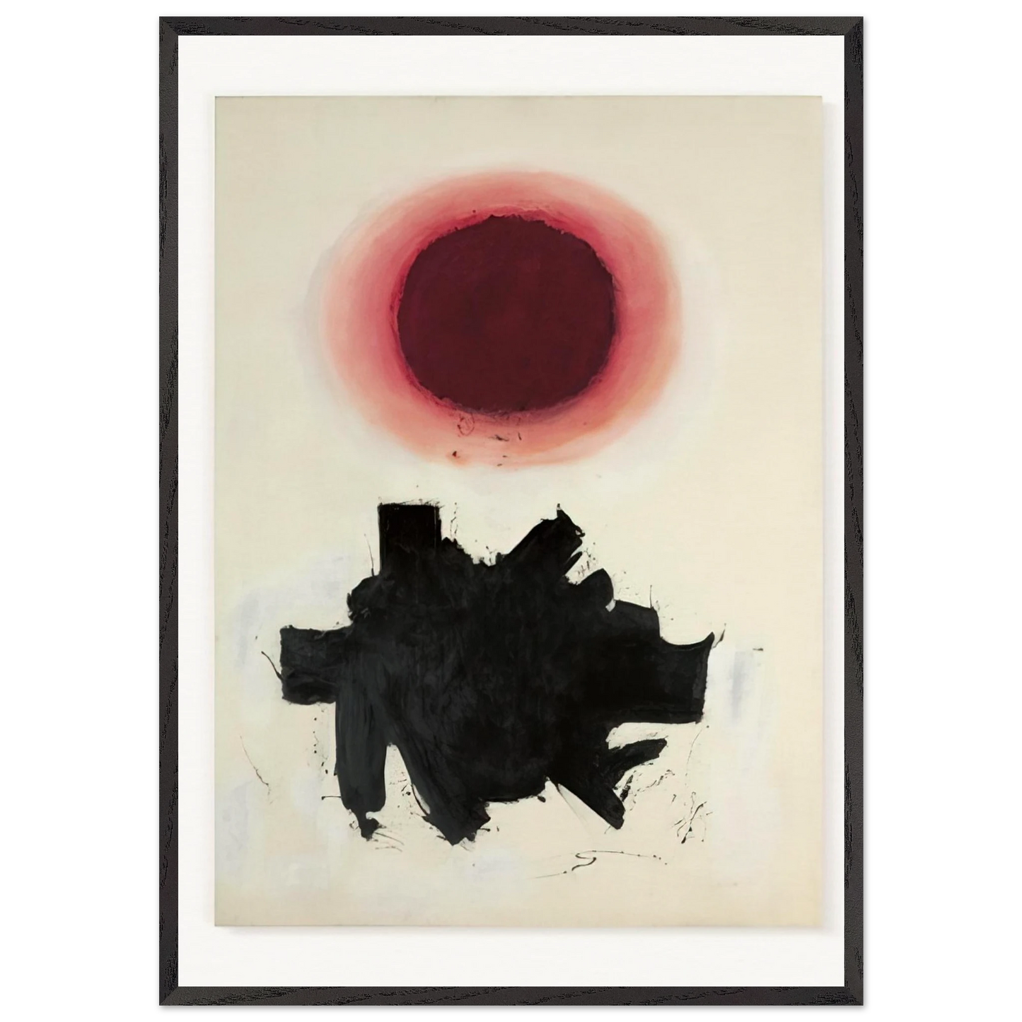 Cool Blast - 1960 - Adolph Gottlieb Framed Art Print – Black Wooden Frame - Default Title - -Framed Art Print
