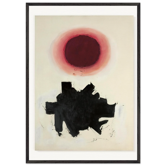 Cool Blast - 1960 - Adolph Gottlieb Framed Art Print – Black Wooden Frame - Default Title - -Framed Art Print