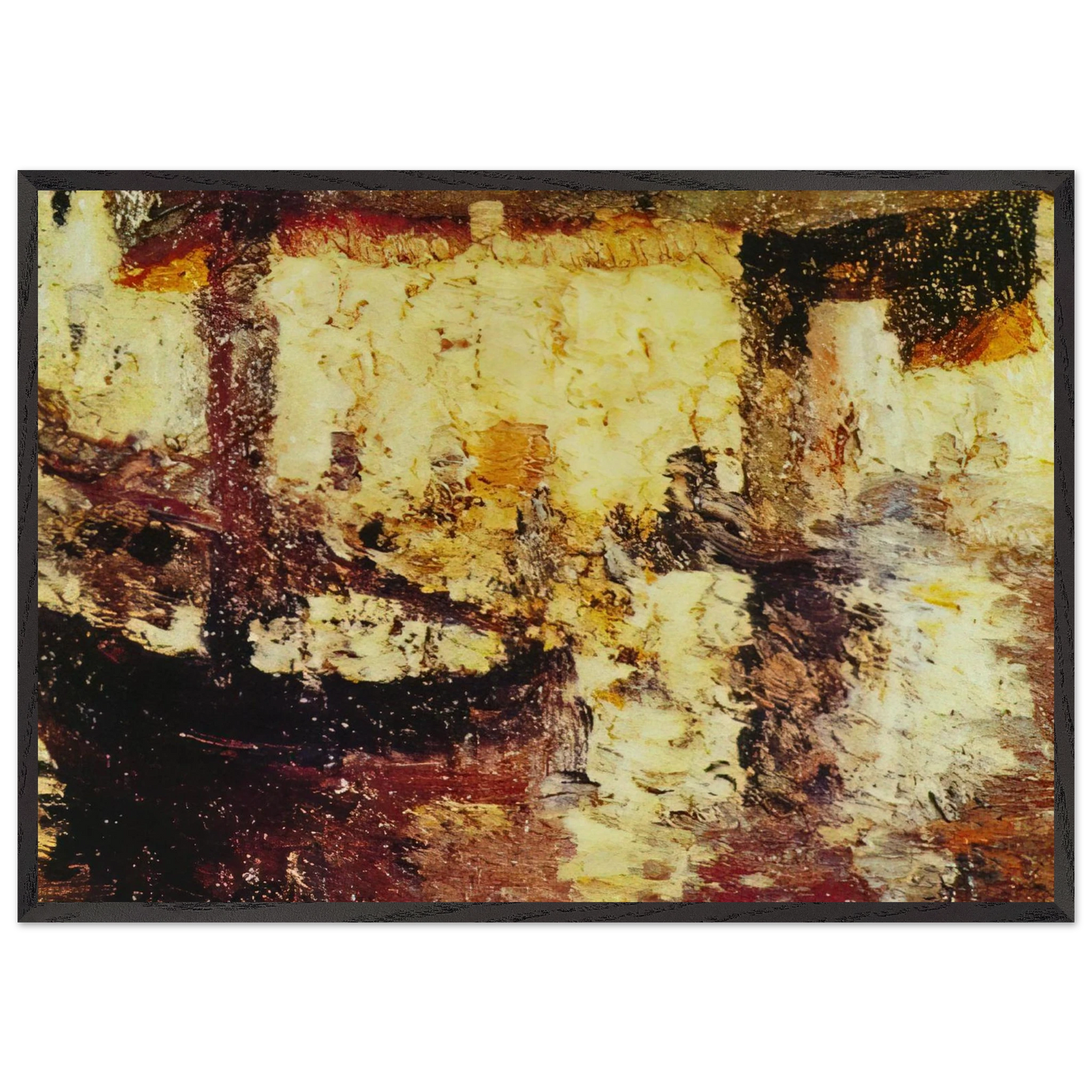 ES POAL PIANQUE 1920 - Salvador Dali Framed Art Print – Black Wooden Frame - Default Title - -Framed Art Print