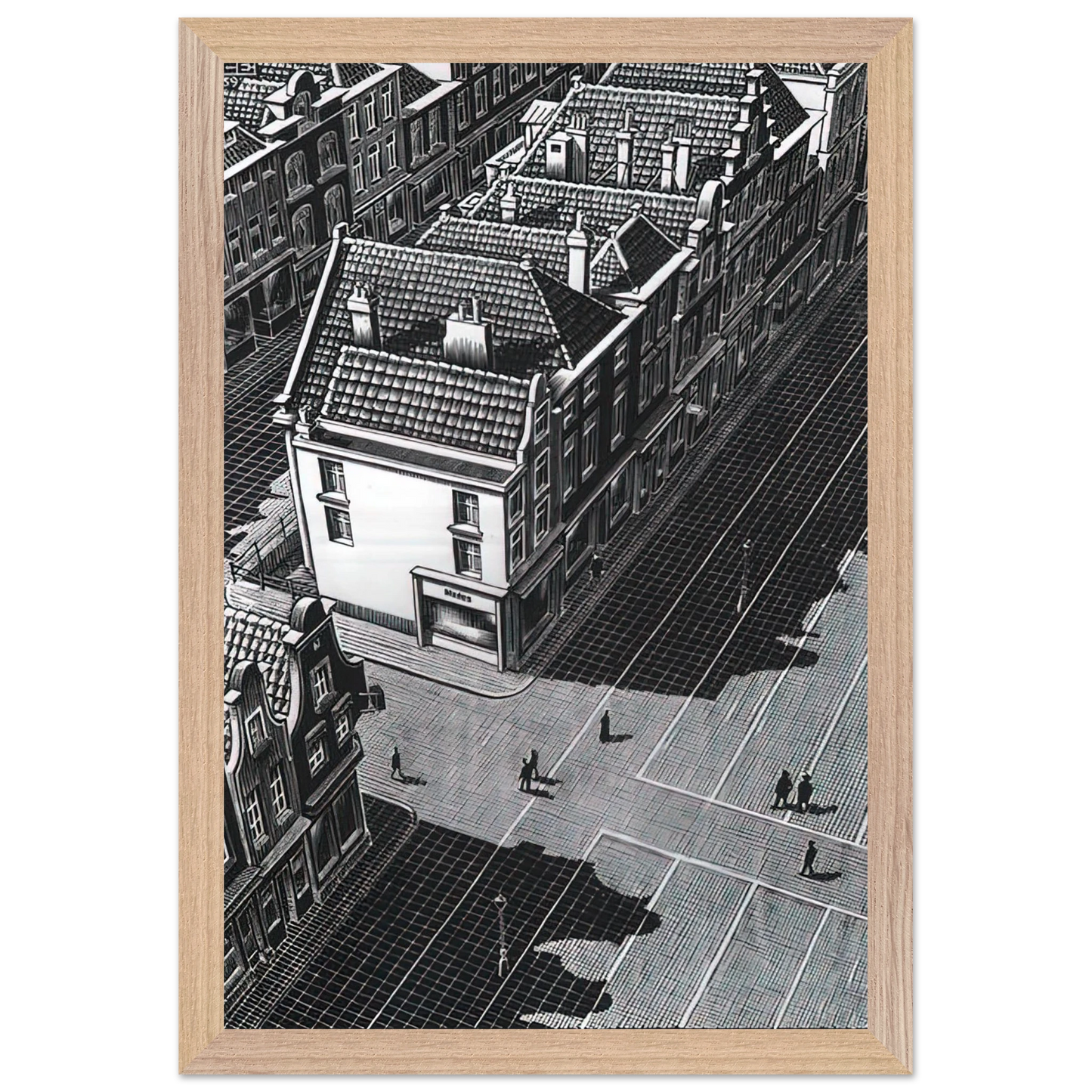MC Escher - DELFT Wall Art - 60x80 cm / 24x32 inches - Fine Art Poster - -