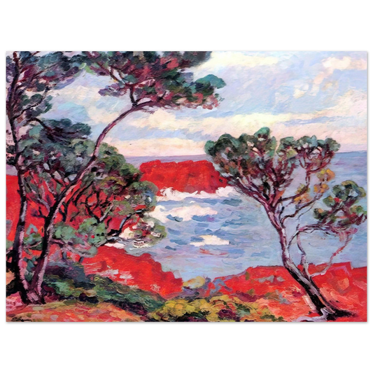 Armand Guillaumin - Les rochers rouges - 1894 Fine Art Poster - Default Title