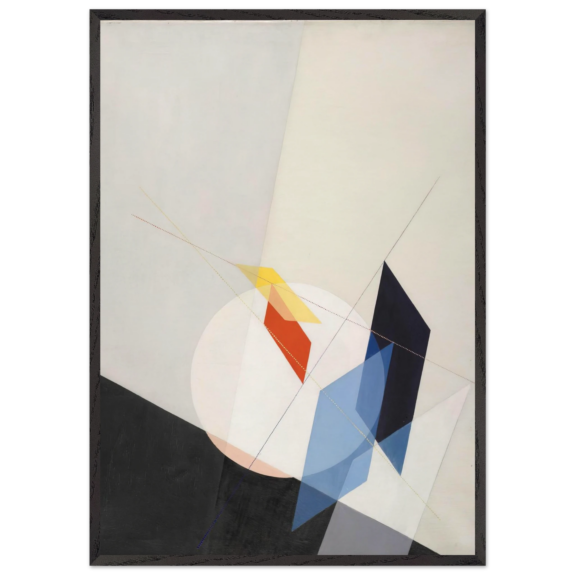 A 18 - Laszlo Moholy-Nagy Framed Art Print – Black Wooden Frame - Default Title - -Framed Art Print