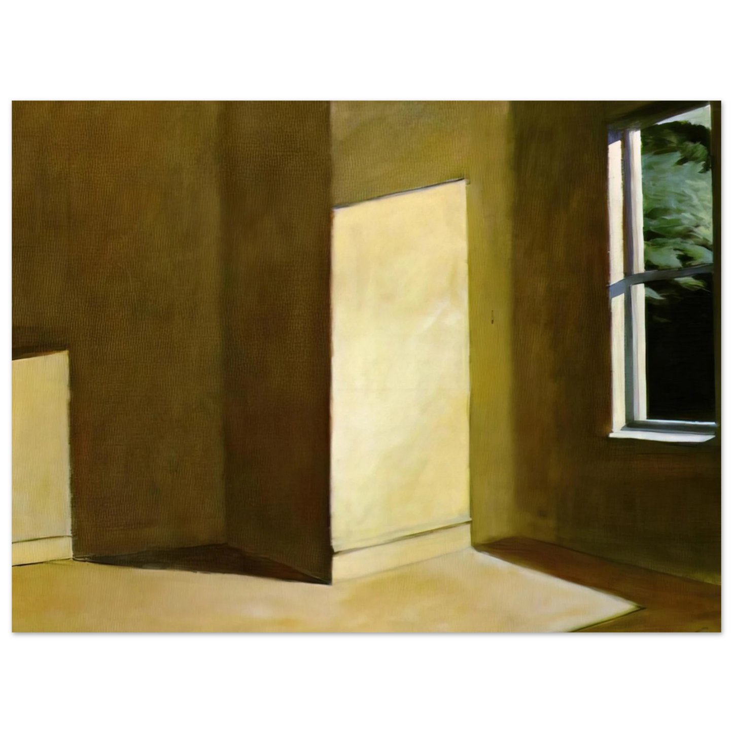 Edward Hopper - Sun in an Empty Room Fine Art Poster - 13x18 cm / 5x7 inches