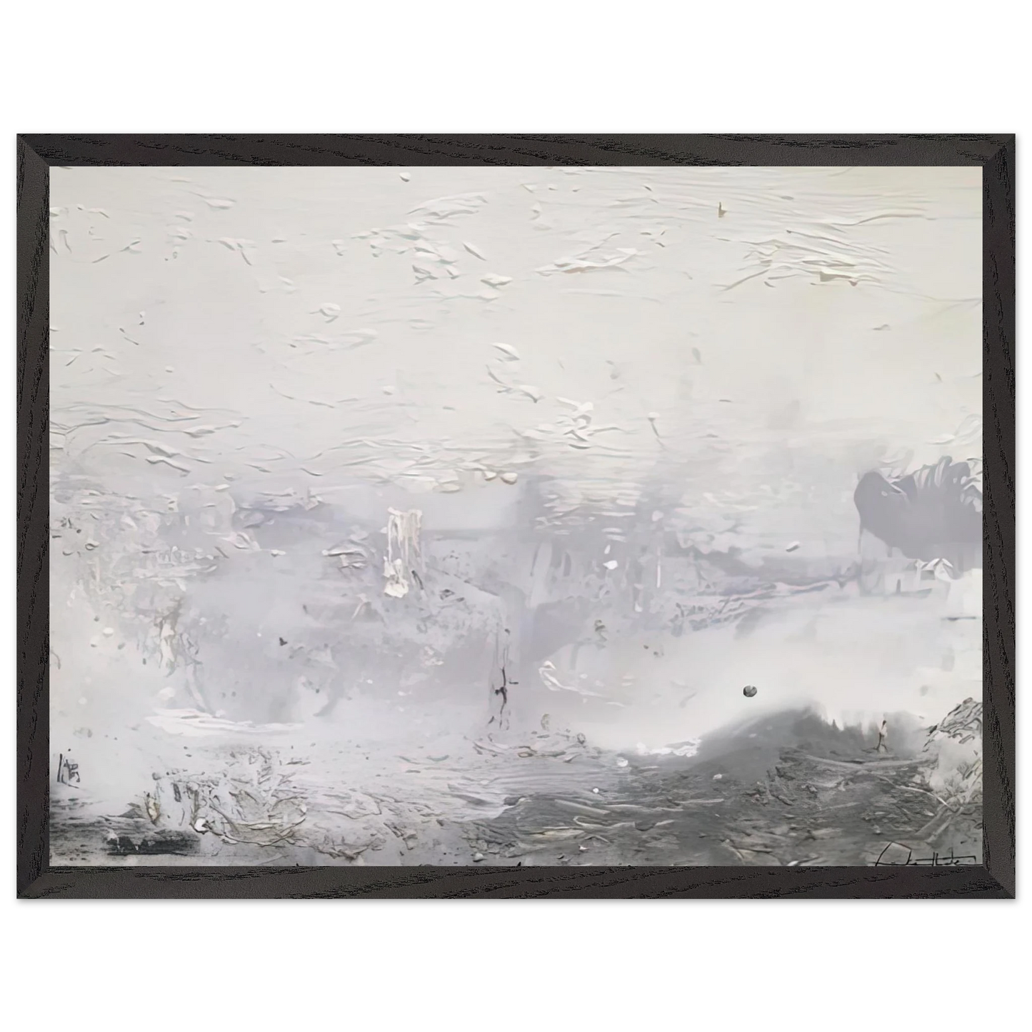 Helen Frankenthaler - Barometer, 1992- Wall Art - 60x80 cm / 24x32 inches - Premium Wooden Framed Poster With Fine Art Paper - White frame