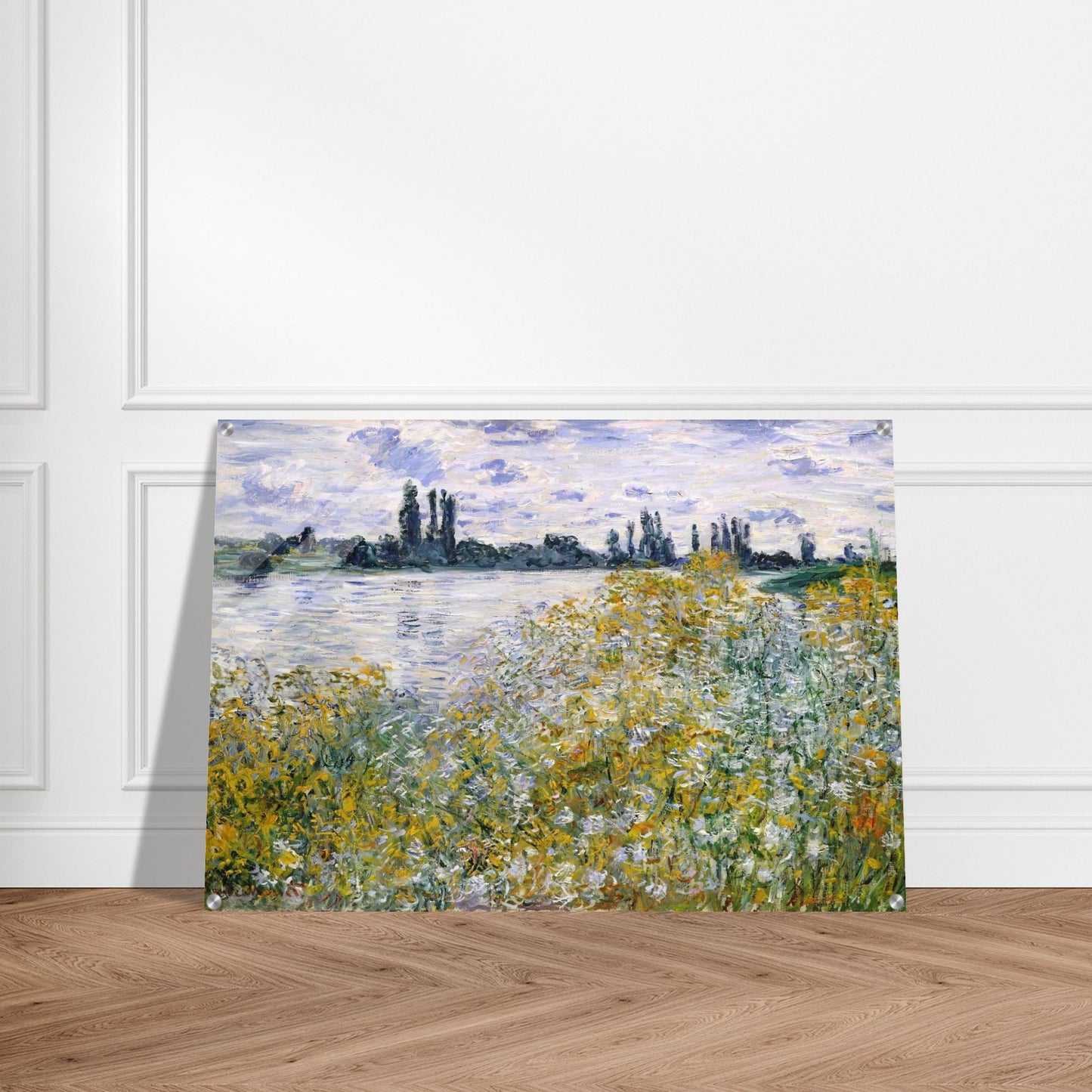 Isle of Flowers on Siene near Vetheuil - claude monet Acrylic Print - 70x100 cm / 28x40″ inches