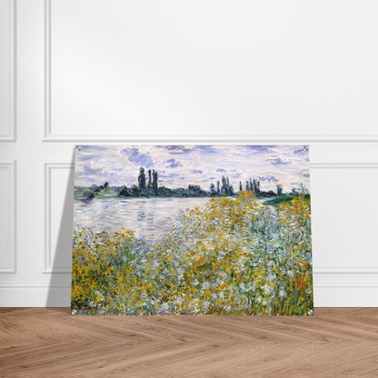 Isle of Flowers on Siene near Vetheuil - claude monet Acrylic Print - 70x100 cm / 28x40″ inches