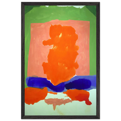 Helen Frankenthaler - Small s Paradise - 1964 Wall art - 70x100 cm / 28x40 Inches - Premium Wooden Framed Poster With Fine Art Paper - White frame