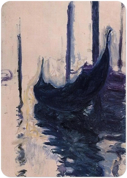 Gondola in Venice By claude monet Pack of 10 Post Cards | claude monet Post Cards | A6 (10.5 x 14.8 cm) - 4.1 x 5.8 inches