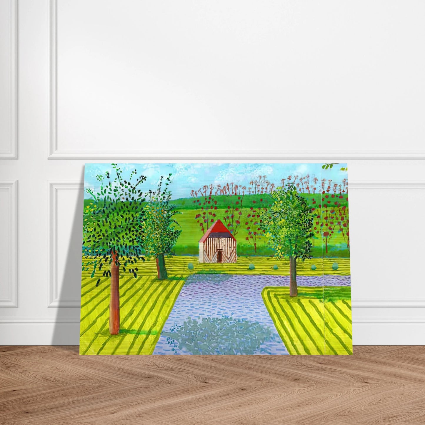 David Hockney - David Hockney Brushed Aluminum Print - 70x100 cm / 28x40 inches | David Hockney Aluminum Print | David Hockney Prints