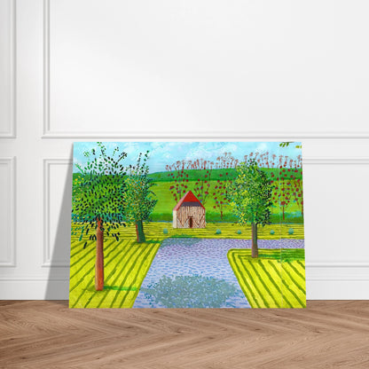 David Hockney - David Hockney Brushed Aluminum Print - 70x100 cm / 28x40 inches | David Hockney Aluminum Print | David Hockney Prints