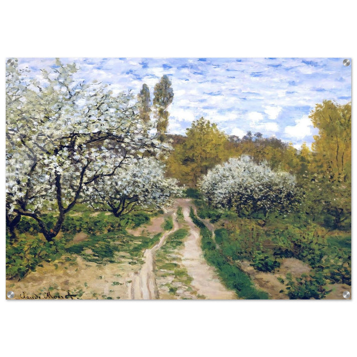Trees in Bloom - claude monet Acrylic Print - 70x100 cm / 28x40″ inches | claude monet Wall Art | claude monet Prints