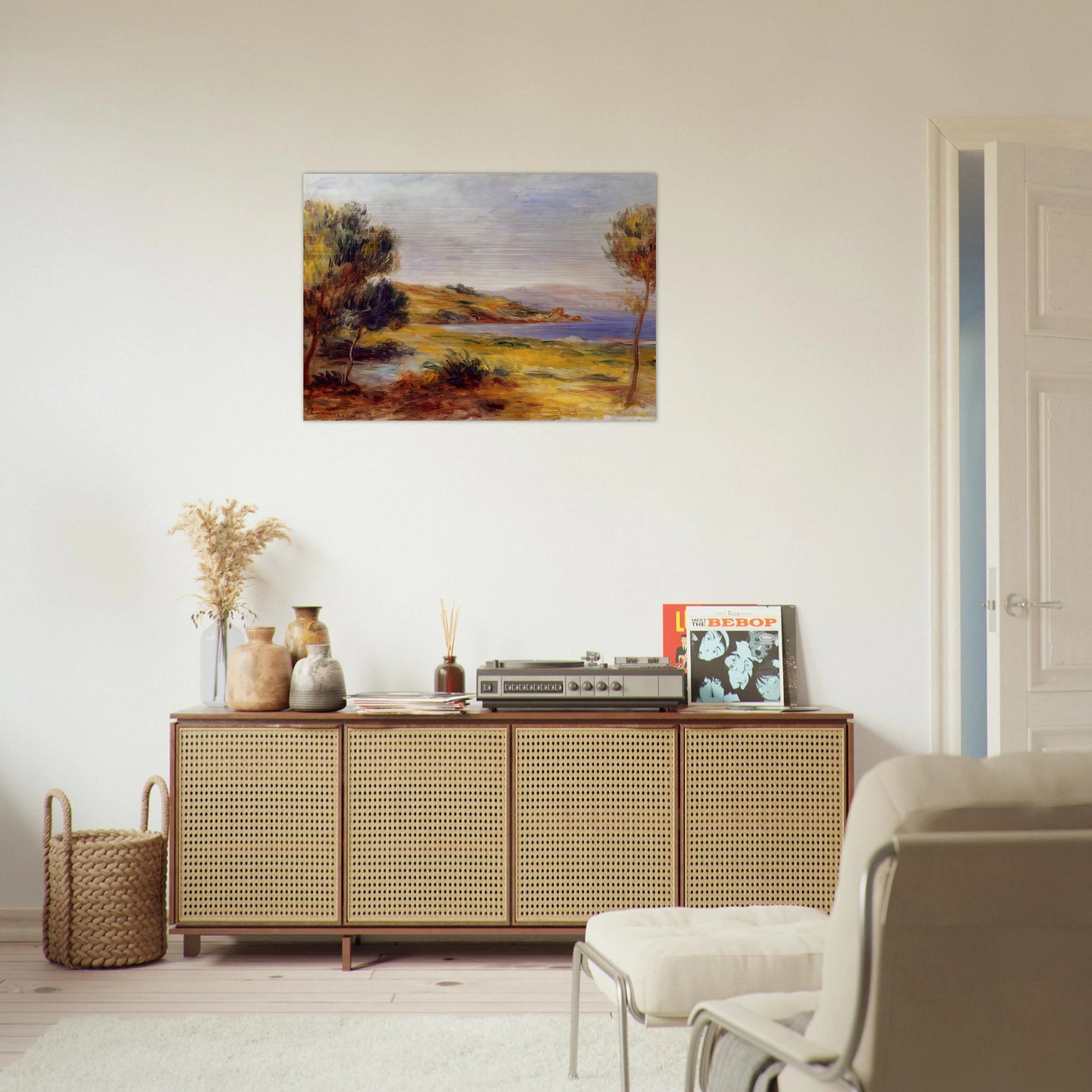 The Bay - Pierre-Auguste Renoir Brushed Aluminum Print - 70x100 cm / 28x40 inches | Pierre-Auguste Renoir Aluminum Print | Pierre-Auguste Renoir Prints