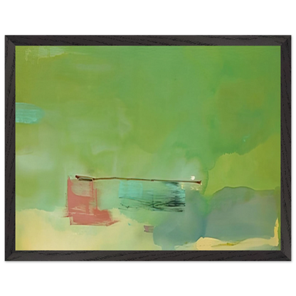 Helen Frankenthaler - Springscape - 1975 Wall art - A2 (42 x 59.4  cm) - Premium Wooden Framed Poster With Fine Art Paper - White frame