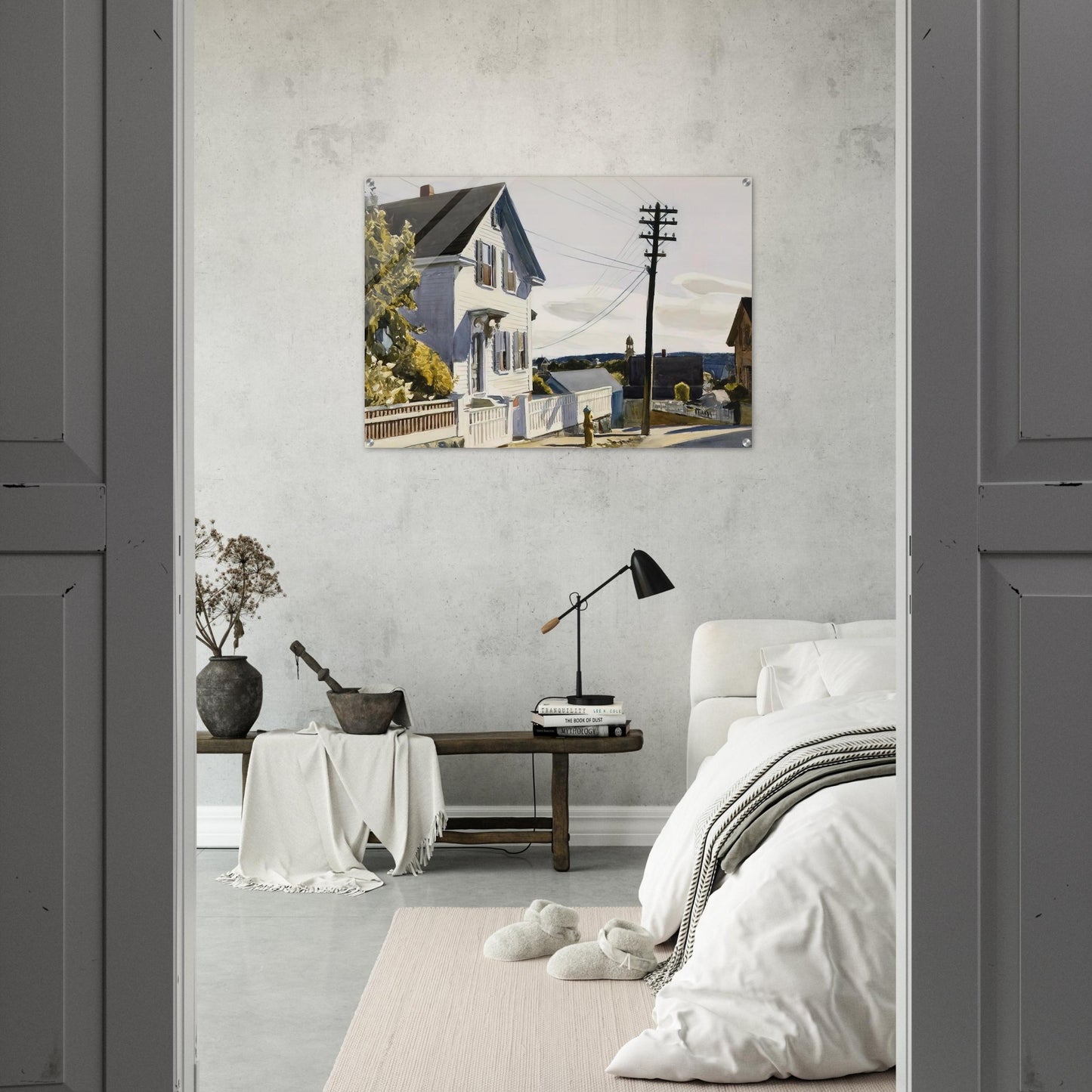 Adam s House - Edward Hopper Acrylic Print - 70x100 cm / 28x40″ inches | Edward Hopper Wall Art | Edward Hopper Prints