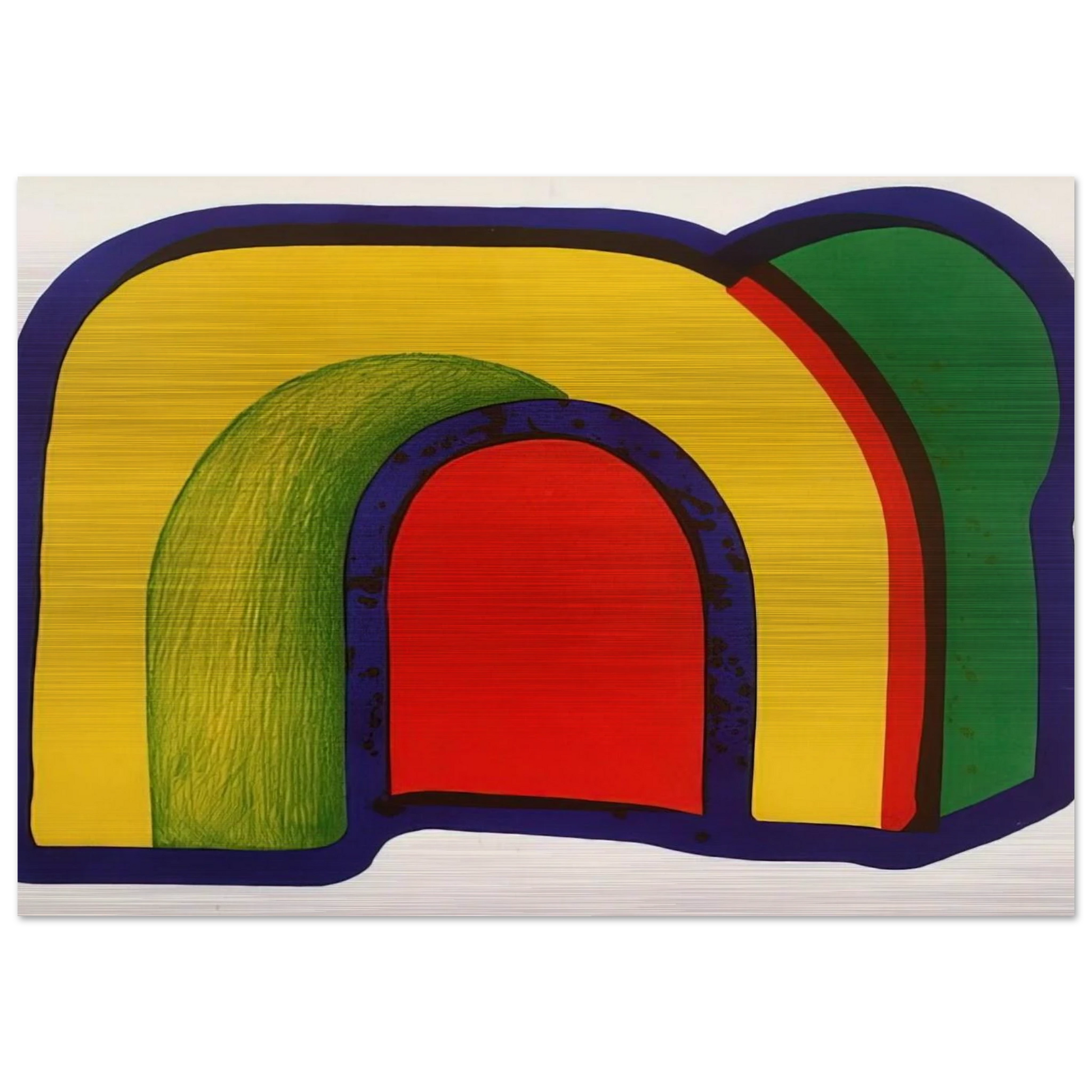 Arch - 1971 - Howard Hodgkin Brushed Aluminum Print - 70x100 cm / 28x40 inches | Howard Hodgkin Aluminum Print | Howard Hodgkin Prints