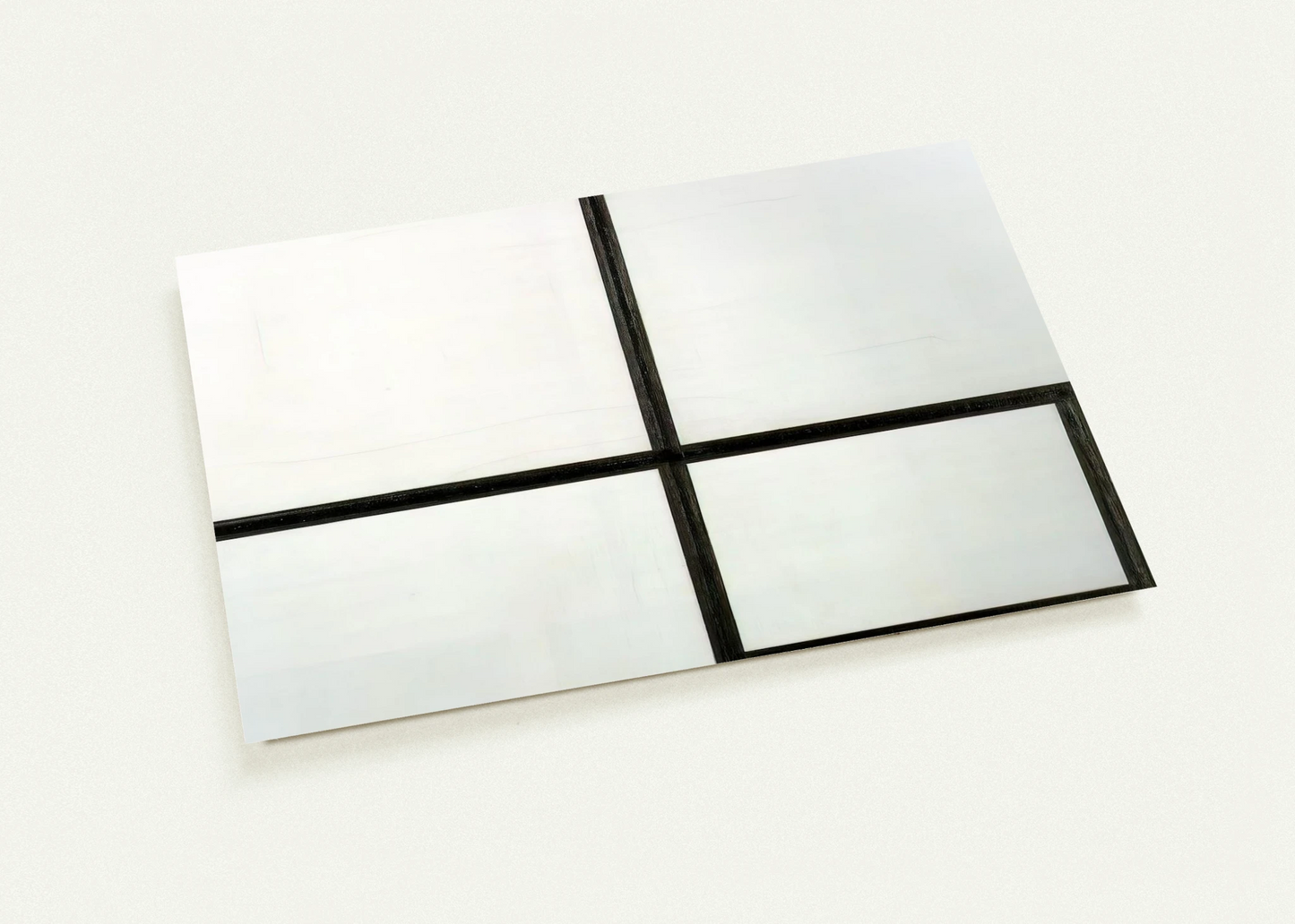 Composition with yellow patch By Piet Mondrian Pack of 10 Post Cards | Piet Mondrian Post Cards | A6 (10.5 x 14.8 cm) - 4.1 x 5.8 inches