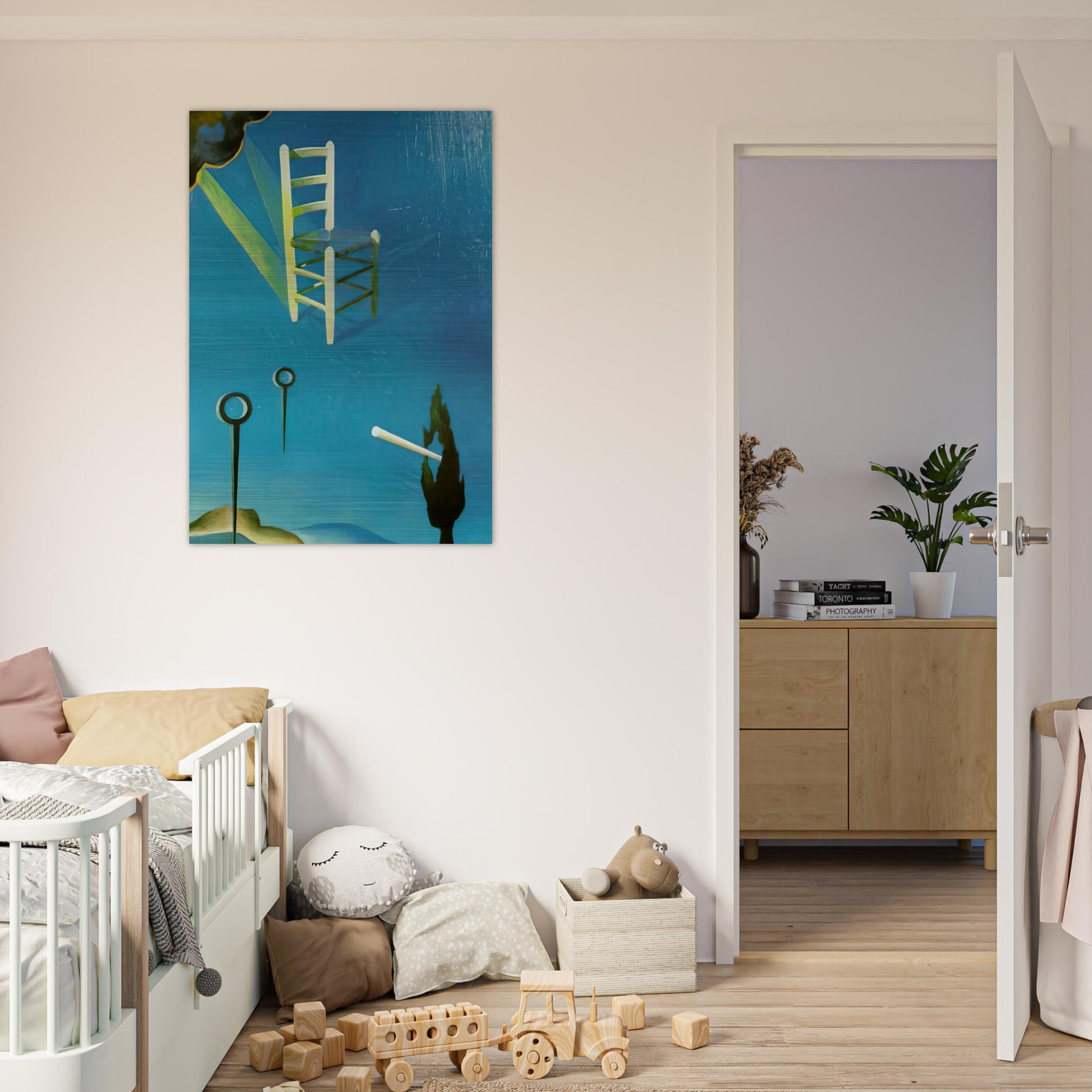 THE CHAIR 1 - Salvador Dali Brushed Aluminum Print - 70x100 cm / 28x40 inches | Salvador Dali Aluminum Print | Salvador Dali Prints