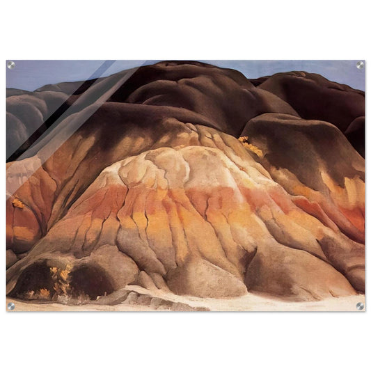 Grey Hills - Georgia O'Keeffe Acrylic Print - 70x100 cm / 28x40″ inches
