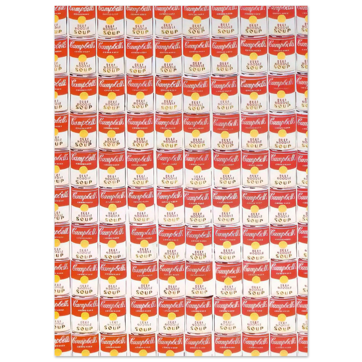 Andy Warhol - 100 Cans Fine Art Poster - 40x60 cm / 16x24 inches