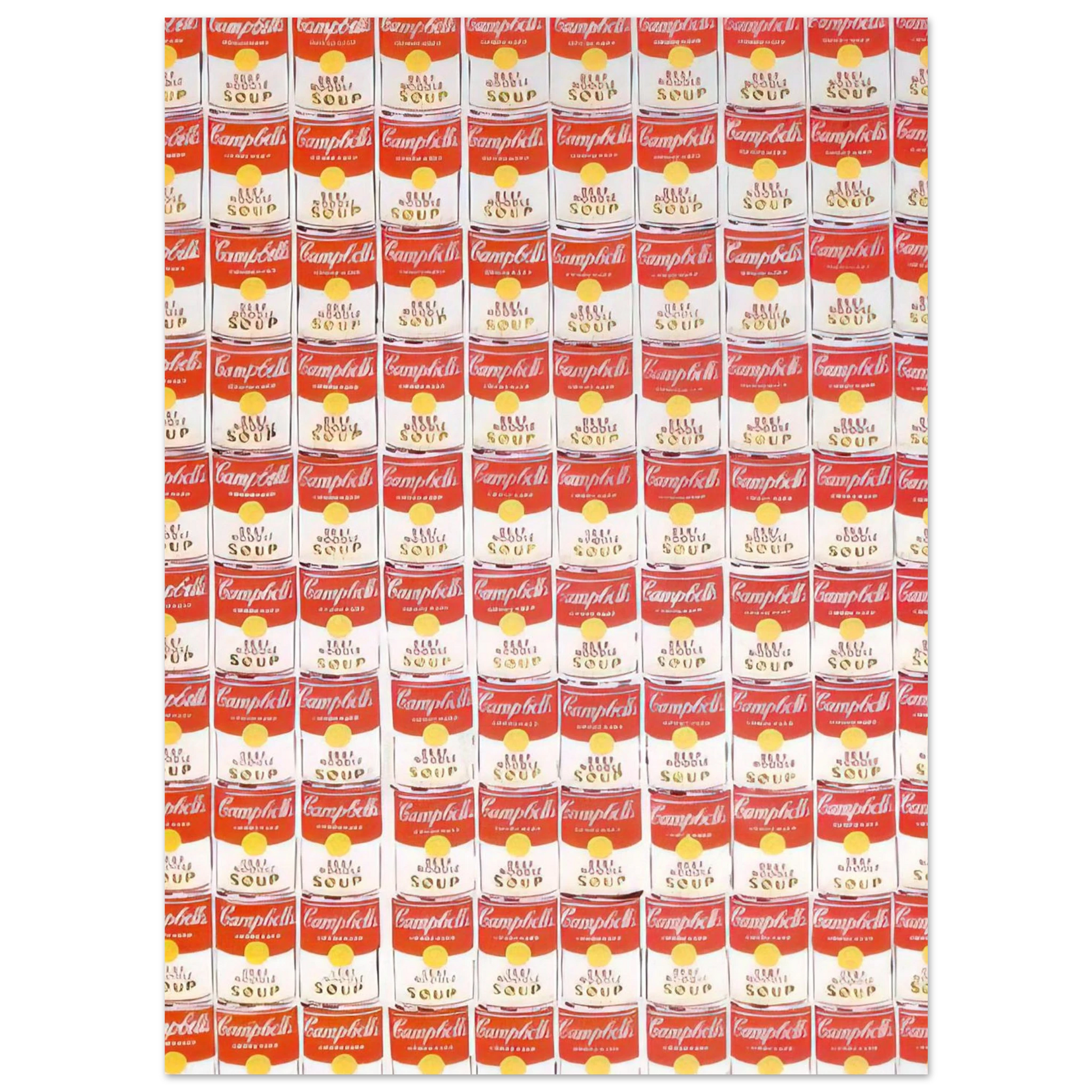 Andy Warhol - 100 Cans Fine Art Poster - 40x60 cm / 16x24 inches