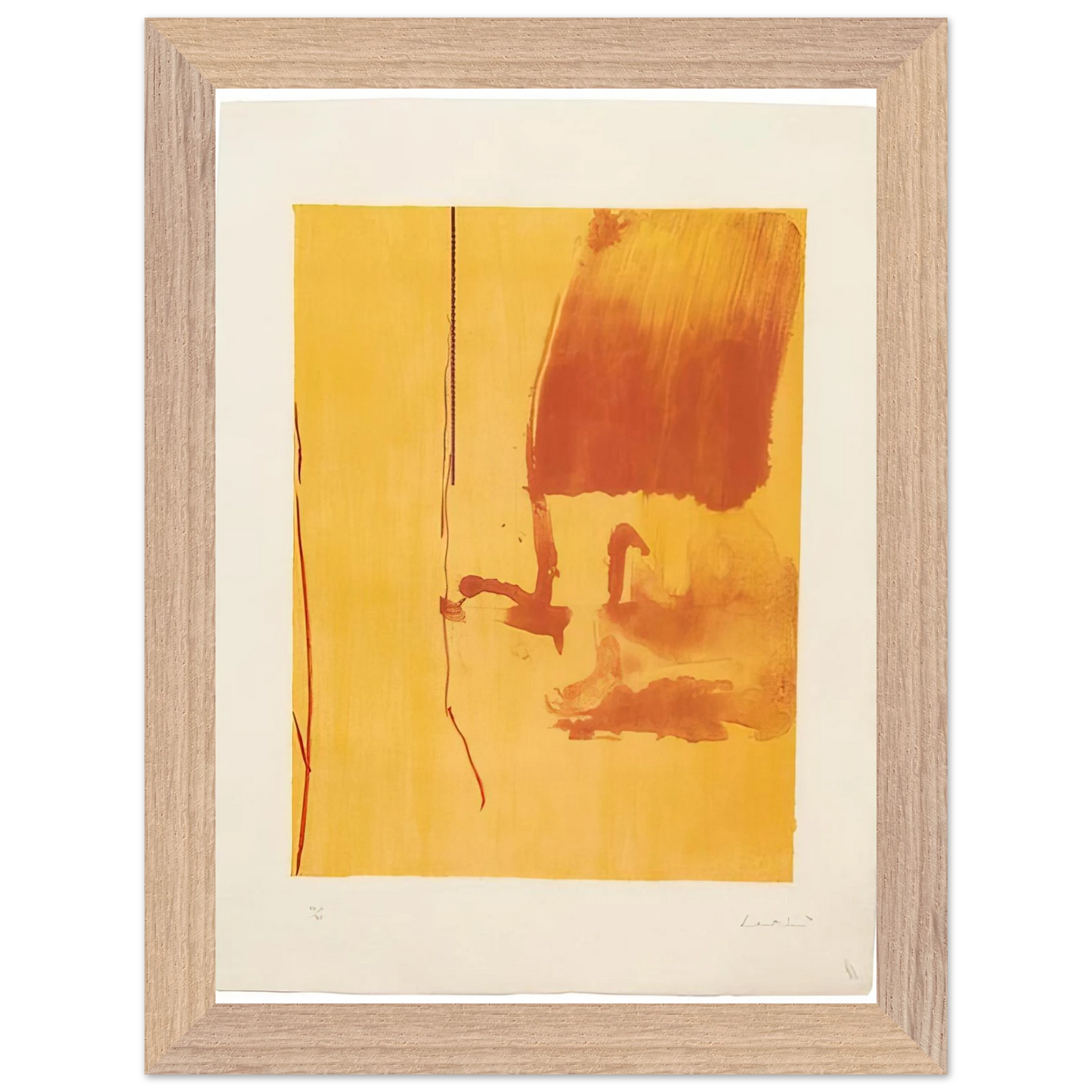 Helen Frankenthaler - Harvest - 1976 Wall art - 50x70 cm / 20x28 inches - Premium Wooden Framed Poster With Fine Art Paper - White frame