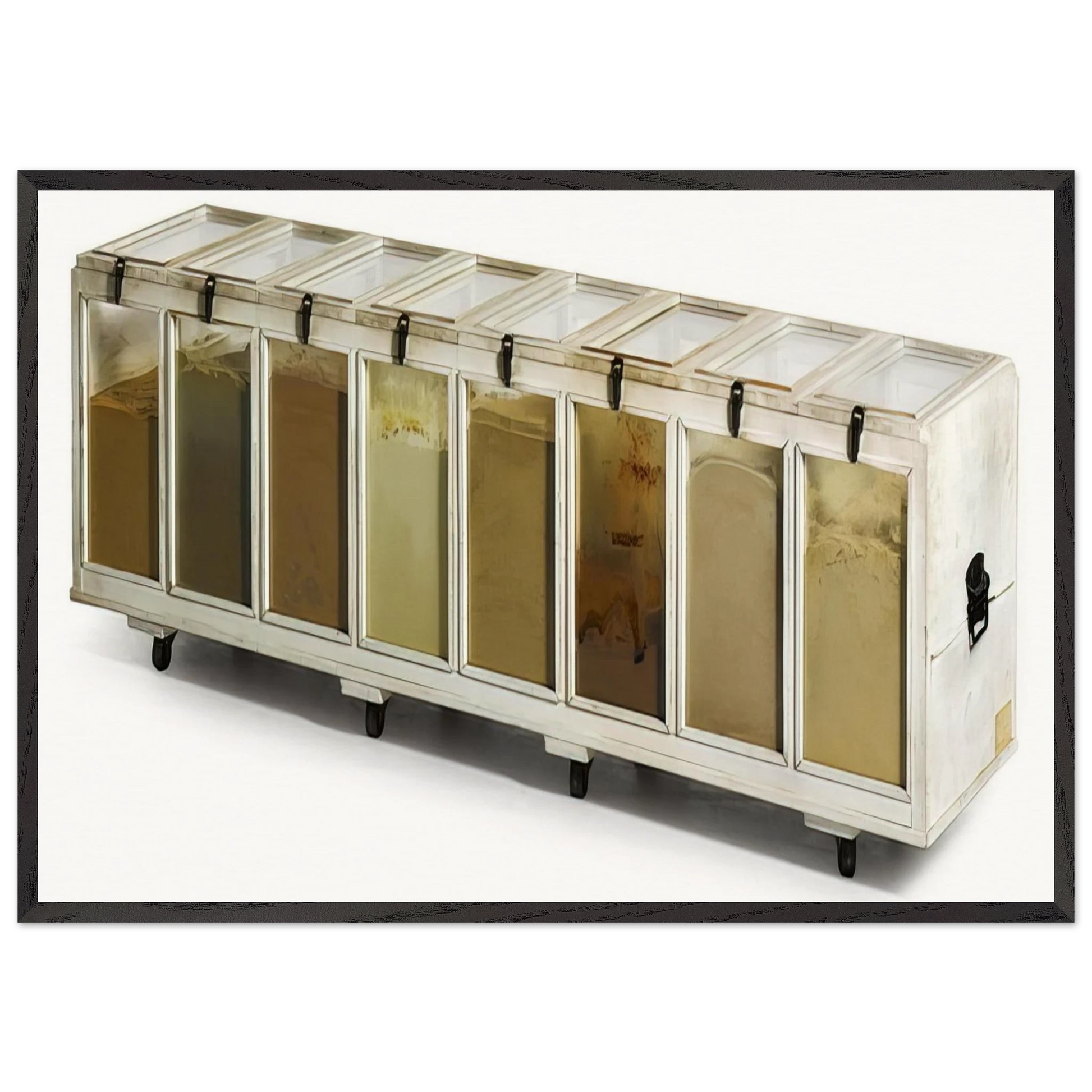 Roth Gewuerztruhe - 1970 - Dieter Roth Framed Art Print – Black Wooden Frame - Default Title - -Framed Art Print