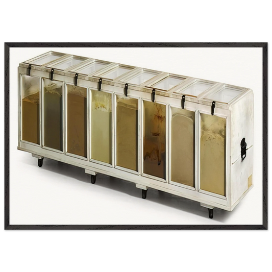 Roth Gewuerztruhe - 1970 - Dieter Roth Framed Art Print – Black Wooden Frame - Default Title - -Framed Art Print