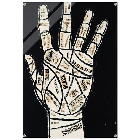 Hand - Andy Warhol Acrylic Print - 70x100 cm / 28x40″ inches