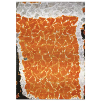 Big Orange - Sam Francis Brushed Aluminum Print - 70x100 cm / 28x40 inches | Sam Francis Aluminum Print | Sam Francis Prints