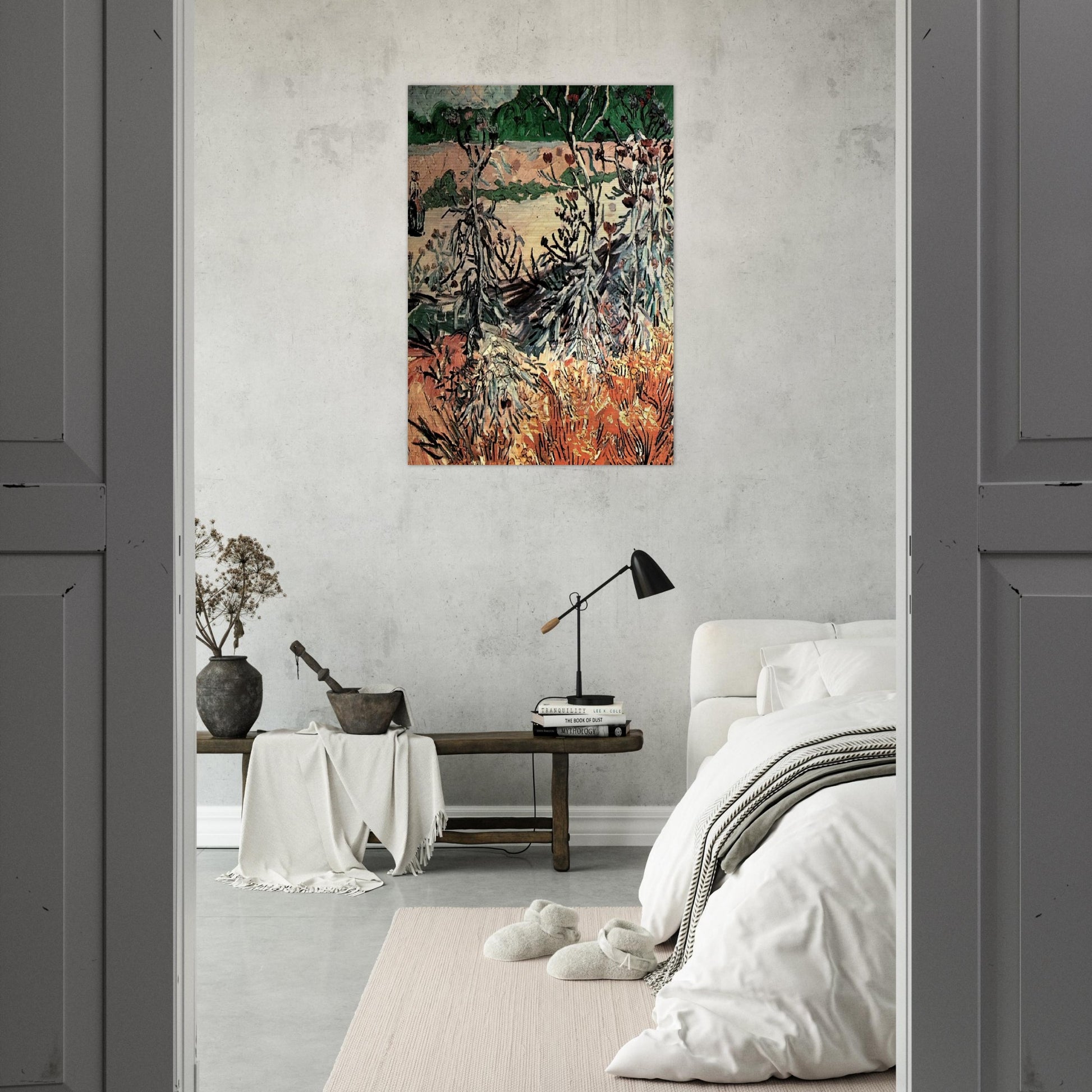 Thistles - Vincent van Gogh Brushed Aluminum Print - 70x100 cm / 28x40 inches | Vincent van Gogh Aluminum Print | Vincent van Gogh Prints