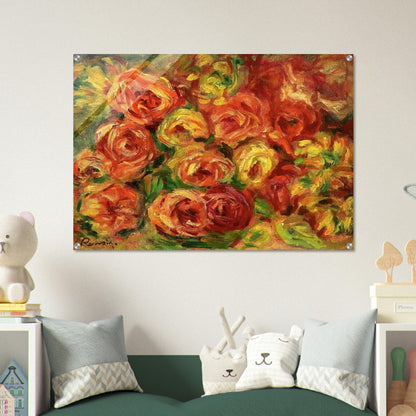 Armful of Roses - Pierre-Auguste Renoir Acrylic Print - 70x100 cm / 28x40″ inches