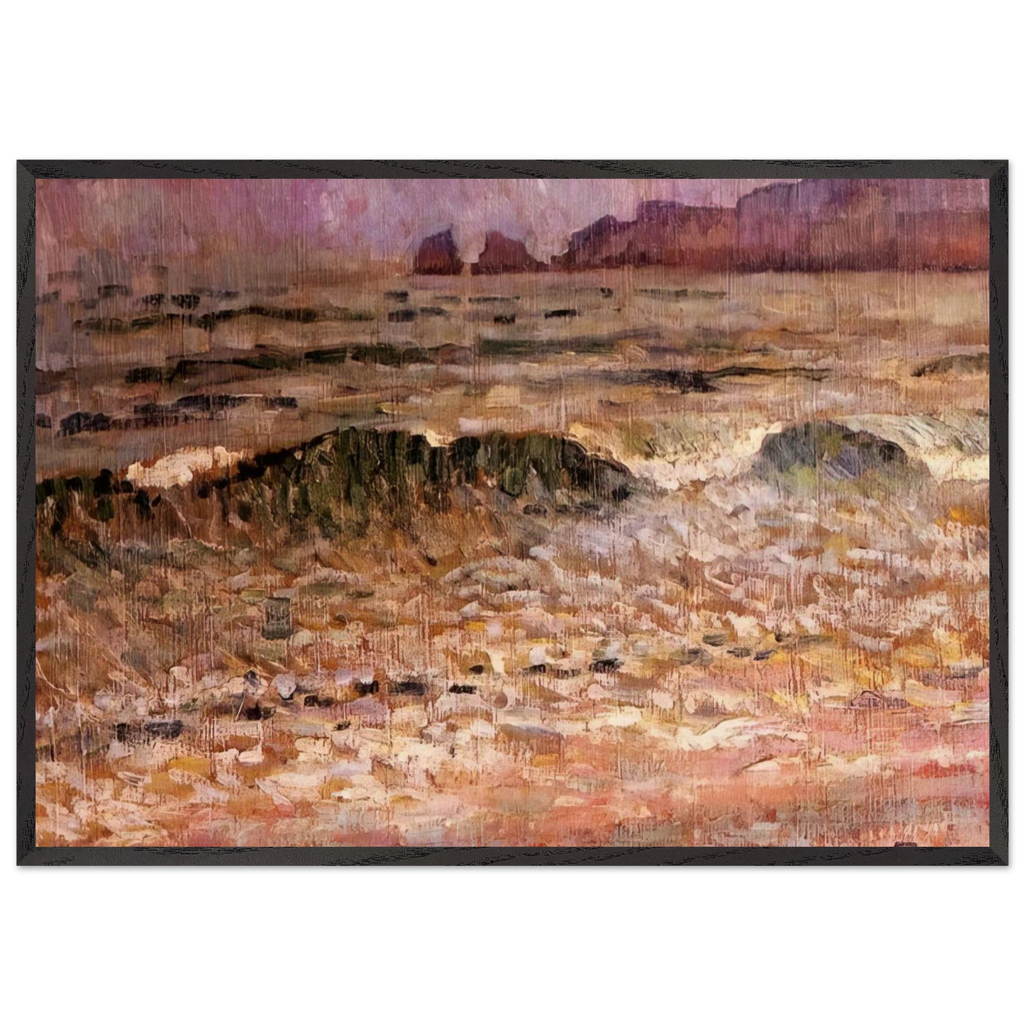 RAIN JERSEY 1907 - Theo van Rysselberghe Framed Art Print – Black Wooden Frame - Default Title - -Framed Art Print