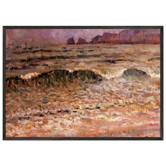 RAIN JERSEY 1907 - Theo van Rysselberghe Framed Art Print – Black Wooden Frame - Default Title - -Framed Art Print