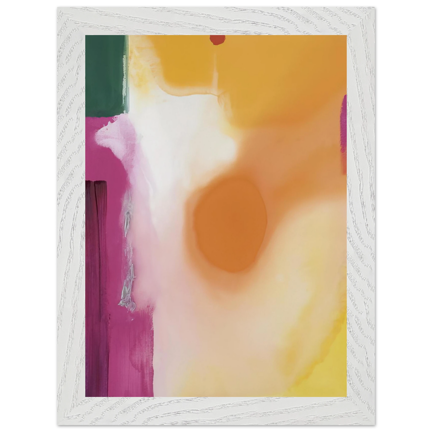 Helen Frankenthaler - Bullseye - 1989 Wall art - 30x45 cm / 12x18 inches - Premium Wooden Framed Poster With Fine Art Paper - Black frame