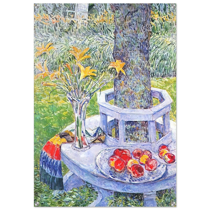Mrs. Hassam's Garden at East Hampton - Childe Hassam Acrylic Print - 70x100 cm / 28x40″ inches