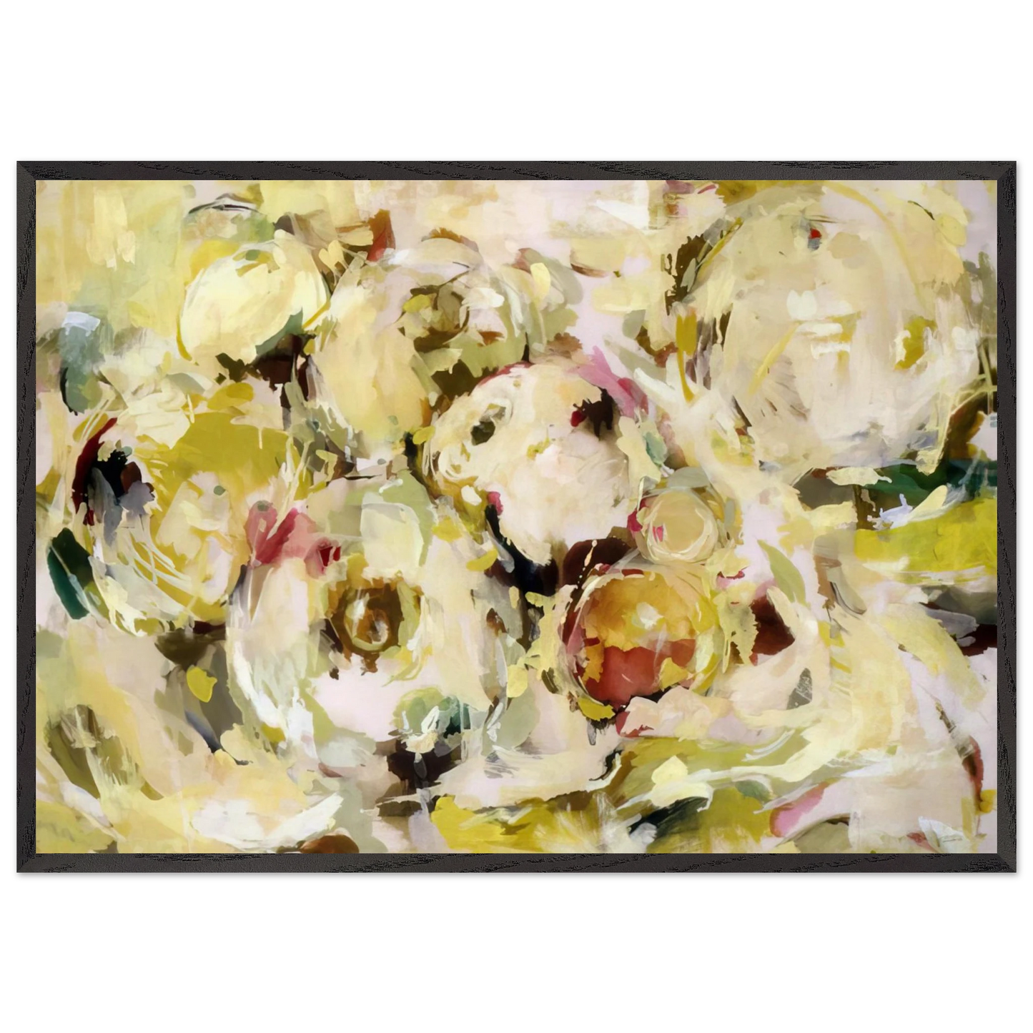 STILL LIFE WITH GRAPEFRUITS 1954 - Audrey Flack Framed Art Print – Black Wooden Frame - Default Title - -Framed Art Print