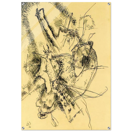 DRAWING FOR ETCHING II 1916 - Wassily Kandinsky Acrylic Print - 70x100 cm / 28x40″ inches