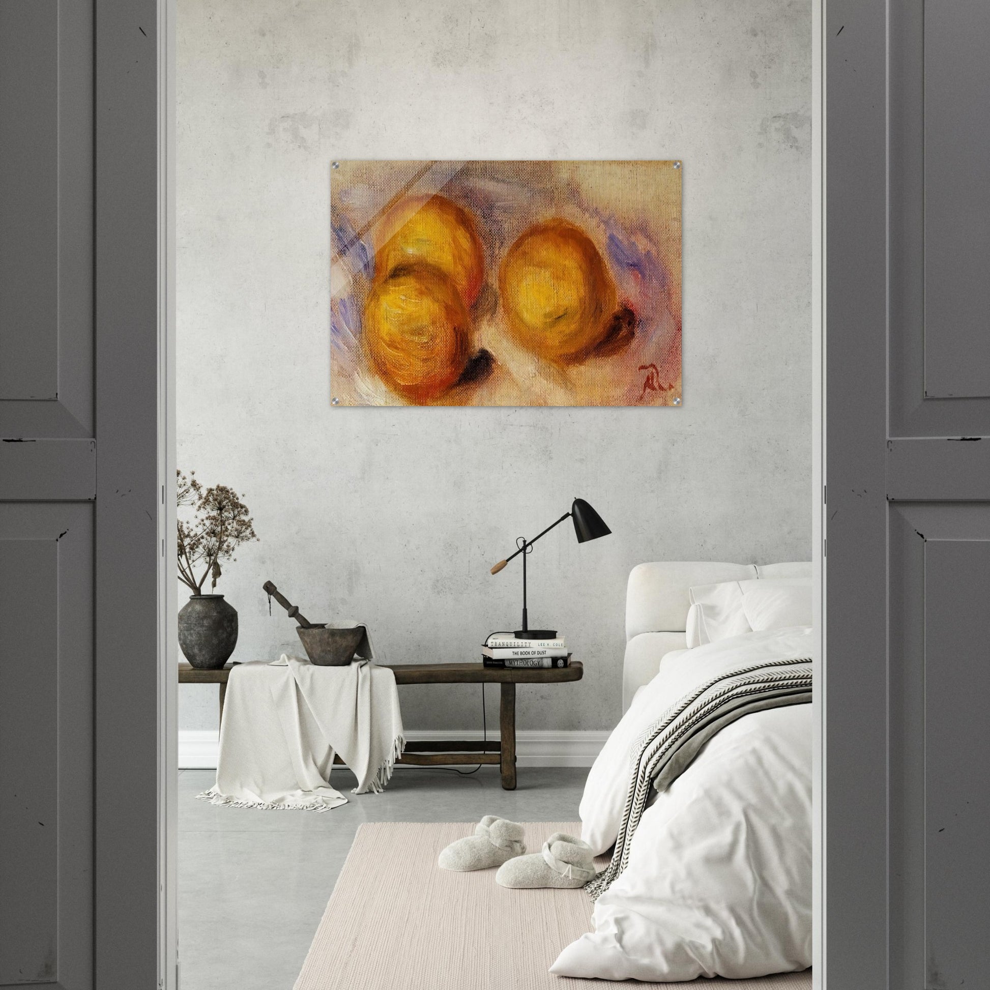 Three Lemons - Pierre-Auguste Renoir Acrylic Print - 70x100 cm / 28x40″ inches