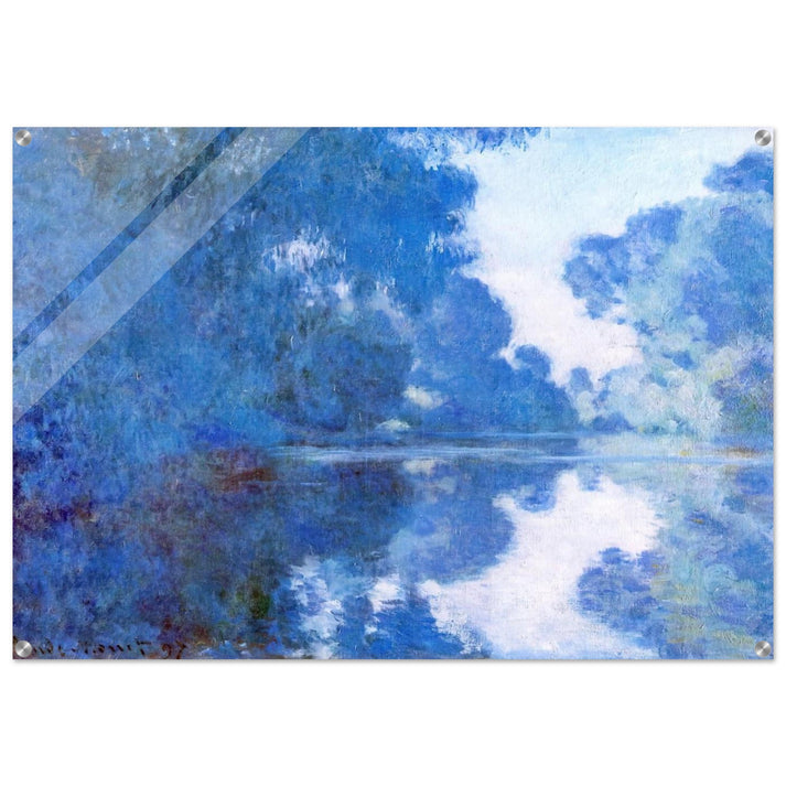 Morning on the Seine - claude monet Acrylic Print - 70x100 cm / 28x40″ inches | claude monet Wall Art | claude monet Prints