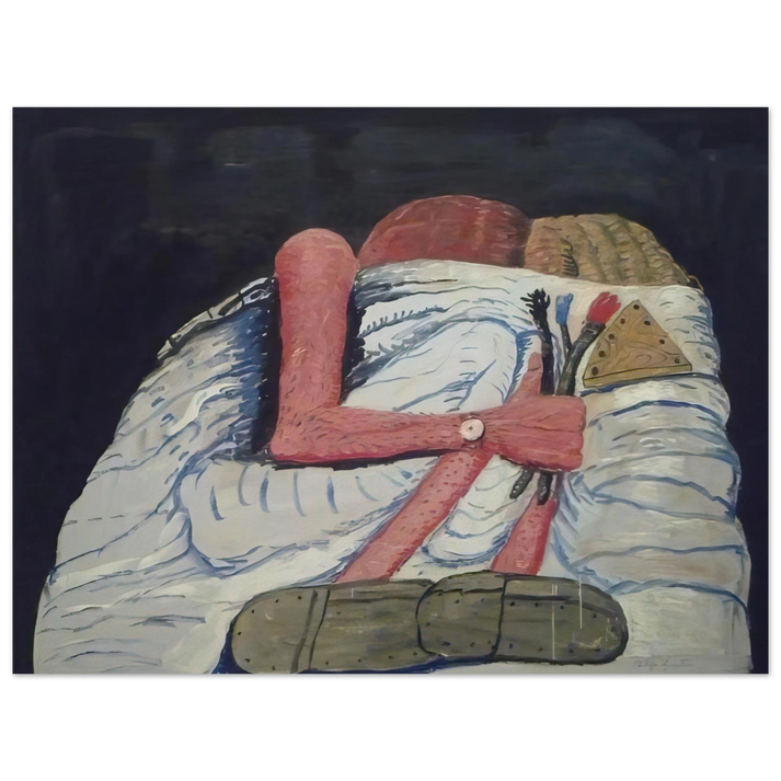 Philip Guston - COUPLE IN BED  75x100 cm / 30x40inches Fine Art Poster