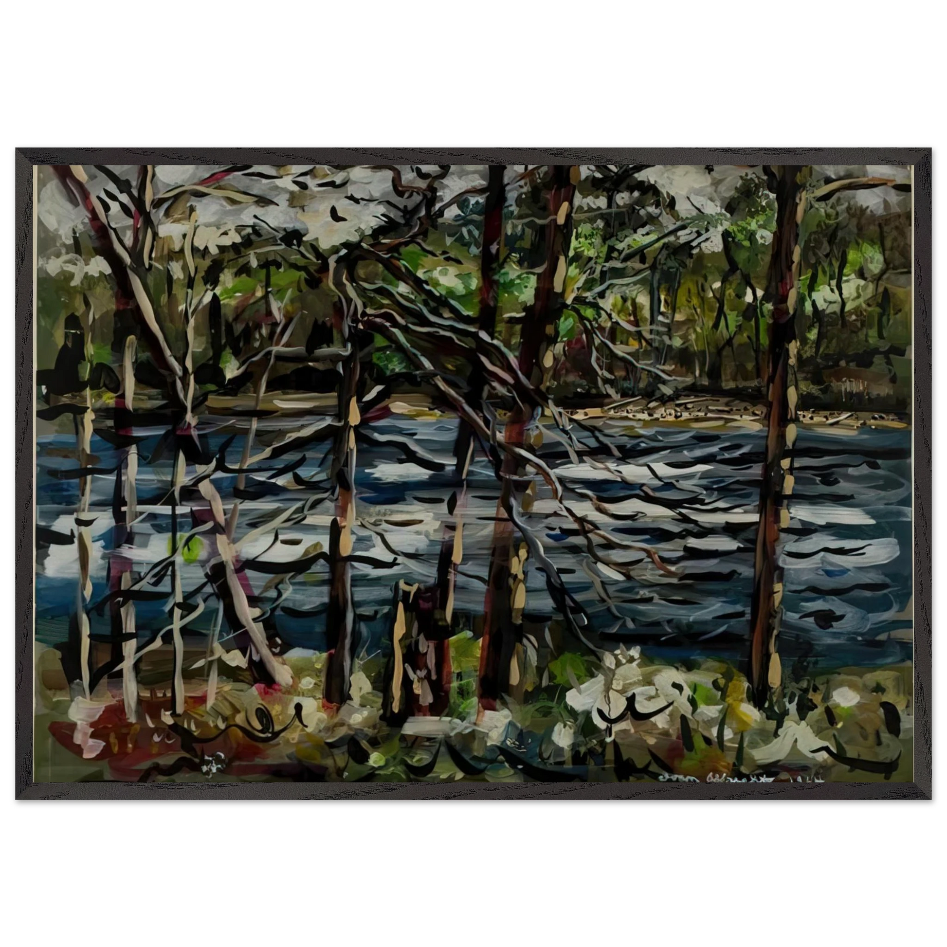 ST MARY S RIVER GEORGIA 1964 - Ivan Albright Framed Art Print – Black Wooden Frame - Default Title - -Framed Art Print