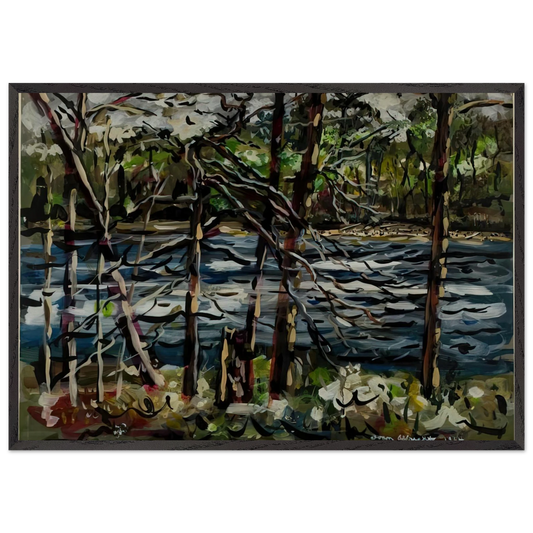 ST MARY S RIVER GEORGIA 1964 - Ivan Albright Framed Art Print – Black Wooden Frame - Default Title - -Framed Art Print