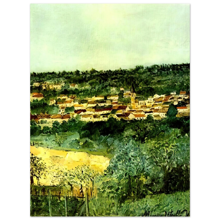Maurice Utrillo - VIEW OF MONTMAGNY  75x100 cm / 30x40inches Fine Art Poster