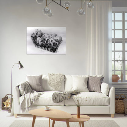 ESCHER (24) - MC Escher Brushed Aluminum Print - 70x100 cm / 28x40 inches | MC Escher Aluminum Print | MC Escher Prints