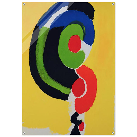 COMPOSITION FOR XXE SIECLE - Sonia Delaunay Acrylic Print - 70x100 cm / 28x40″ inches