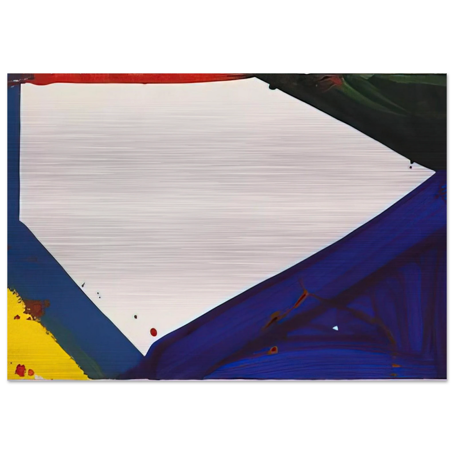 Untitled  Edge  - Sam Francis Brushed Aluminum Print - 70x100 cm / 28x40 inches | Sam Francis Aluminum Print | Sam Francis Prints
