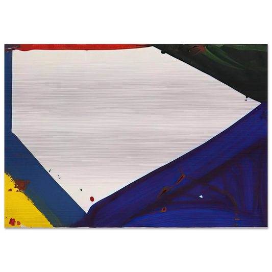 Untitled  Edge  - Sam Francis Brushed Aluminum Print - 70x100 cm / 28x40 inches | Sam Francis Aluminum Print | Sam Francis Prints