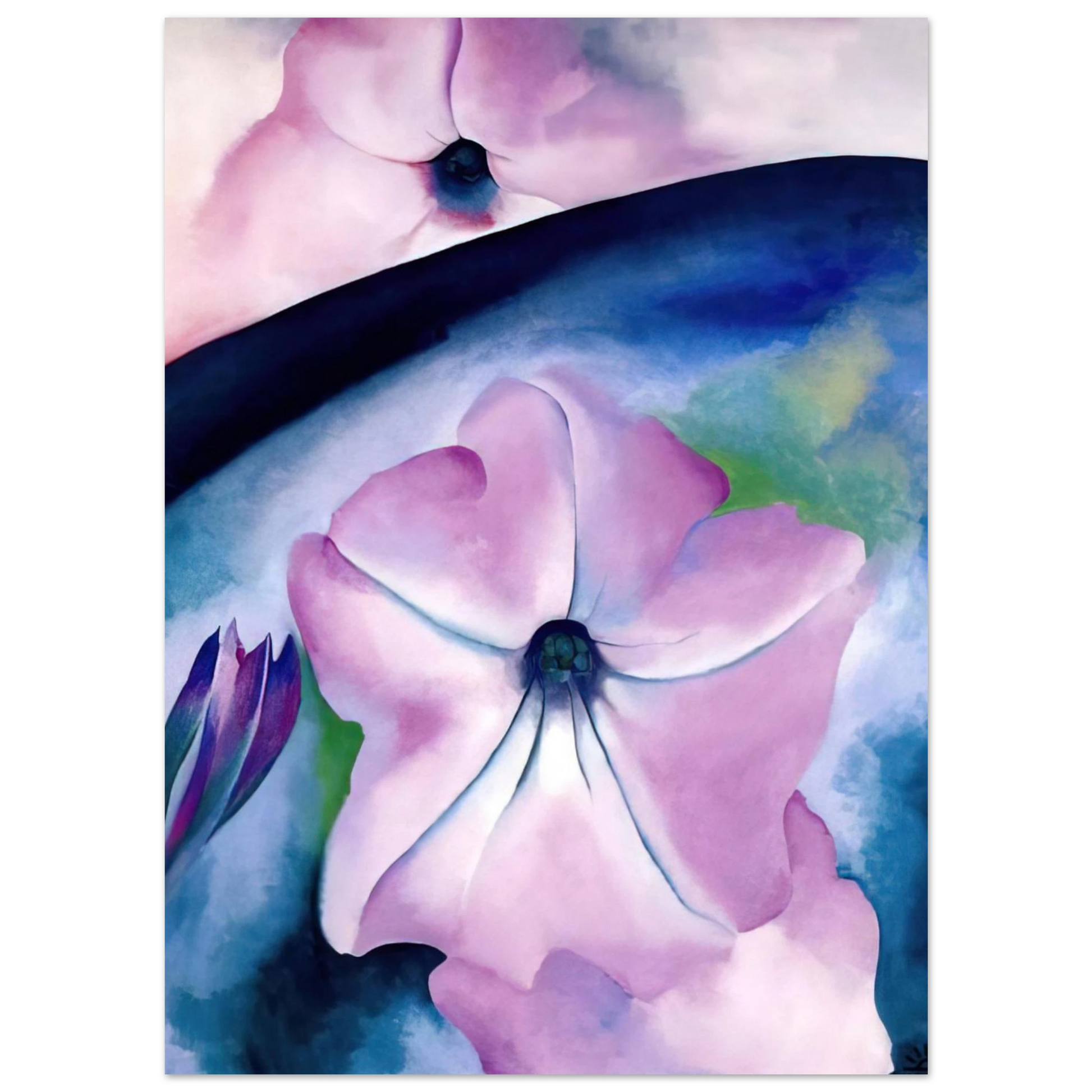 Georgia O'Keeffe - Petunia II Fine Art Poster - 40x60 cm / 16x24 inches