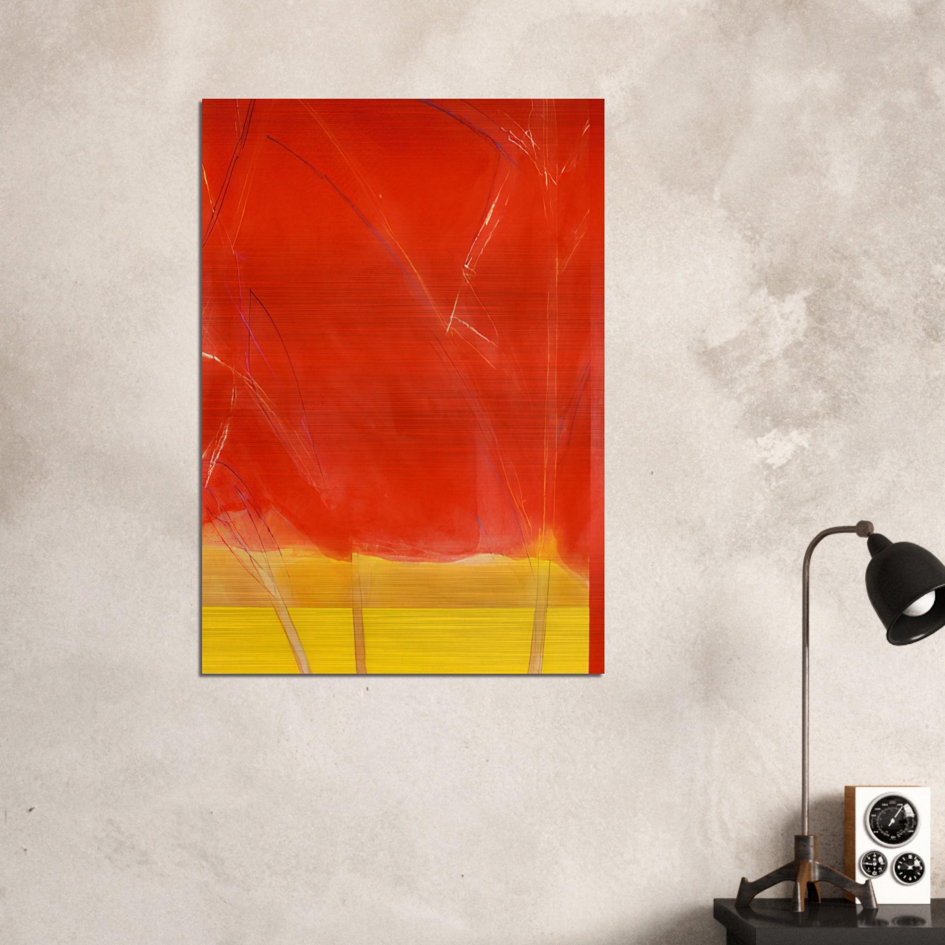 Vivid Spring - 1988 - Ronnie Landfield Brushed Aluminum Print - 70x100 cm / 28x40 inches | Ronnie Landfield Aluminum Print | Ronnie Landfield Prints