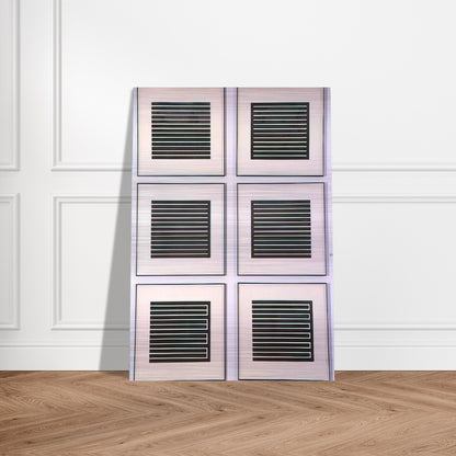Six Aquatints - 1980 - Donald Judd Brushed Aluminum Print - 70x100 cm / 28x40 inches | Donald Judd Aluminum Print | Donald Judd Prints